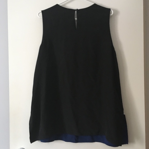 ST. JOHN Stretch Silk Striped Sleeveless Top XL - Picture 3 of 5